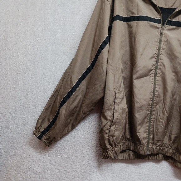 SB Tech Men's Windbreaker Jacket Mesh Lined Brown Size XL Full Zip - Picture 8 of 13